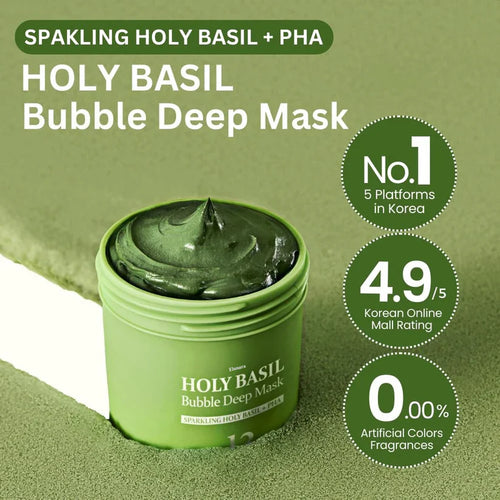 Age-Reversing Basil Bubble Face Mask