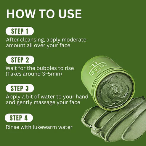 Age-Reversing Basil Bubble Face Mask
