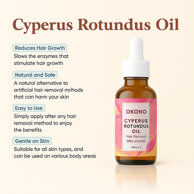 Okono –  Cyperus Rotundus Oil – Hair Reduction Oil