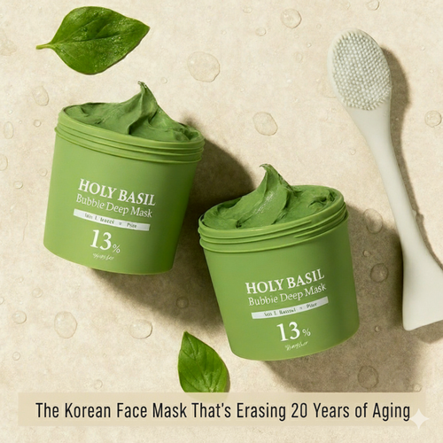 Age-Reversing Basil Bubble Face Mask