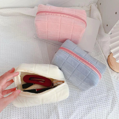 Okono Plush Makeup Travel Bag