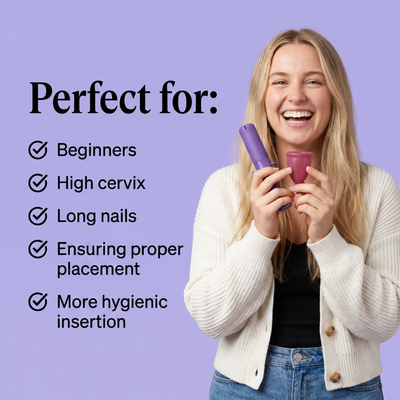 OKONO PIXIE Menstrual Cup — Inserts Like a Tampon — Leak-Free for 12 Hours