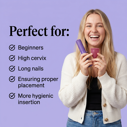 OKONO PIXIE Menstrual Cup — Inserts Like a Tampon — Leak-Free for 12 Hours