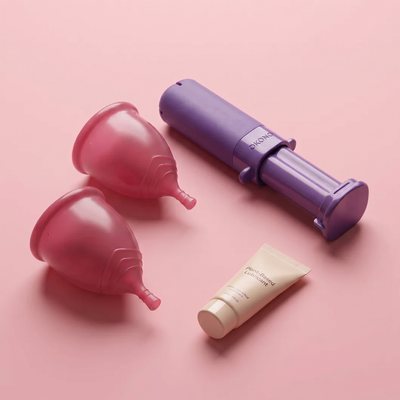 OKONO PIXIE Menstrual Cup — Inserts Like a Tampon — Leak-Free for 12 Hours