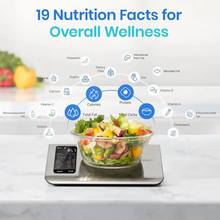OKONO AI Smart Food Scale with App – Calorie & Macro Tracking, 1 g Precision