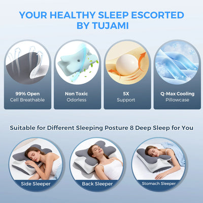 Japanese Cooling Memory Cervical Pillow