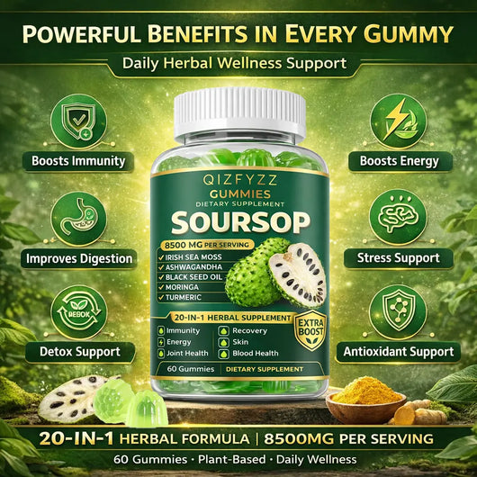 20-Herb Blend Soursop Gummies
