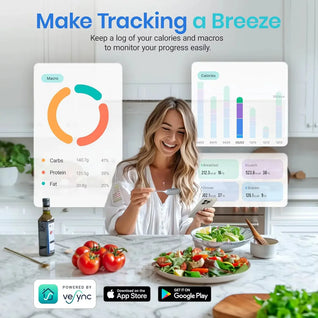 OKONO AI Smart Food Scale with App – Calorie & Macro Tracking, 1 g Precision